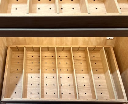 Trays with holes