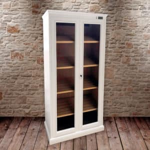 Humidor modelo Soberano acabado lacado blanco