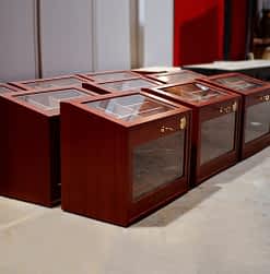 Mahogany Humidor box model Inclinado