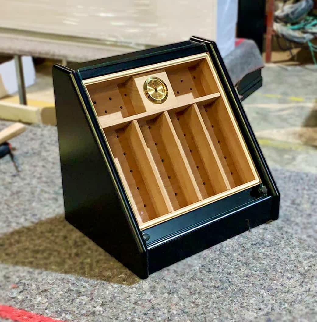 Humidor Mini Palmera negro