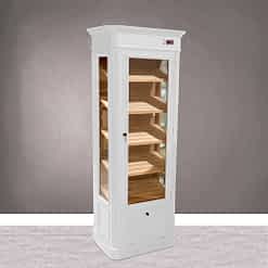 Humidor Paris con lacado blanco brillante