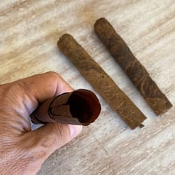 The filler of the cigar