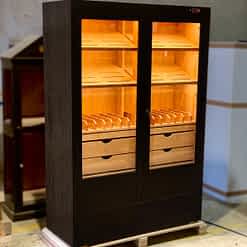Quasar with tinted oak finish