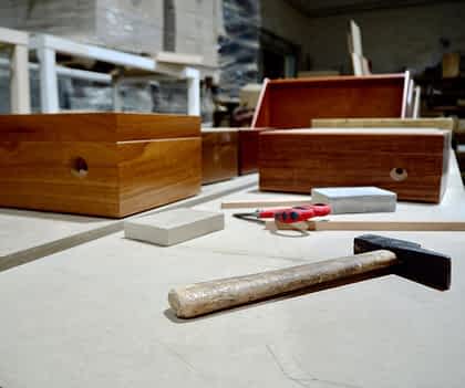 Working in themanufacture of humidors