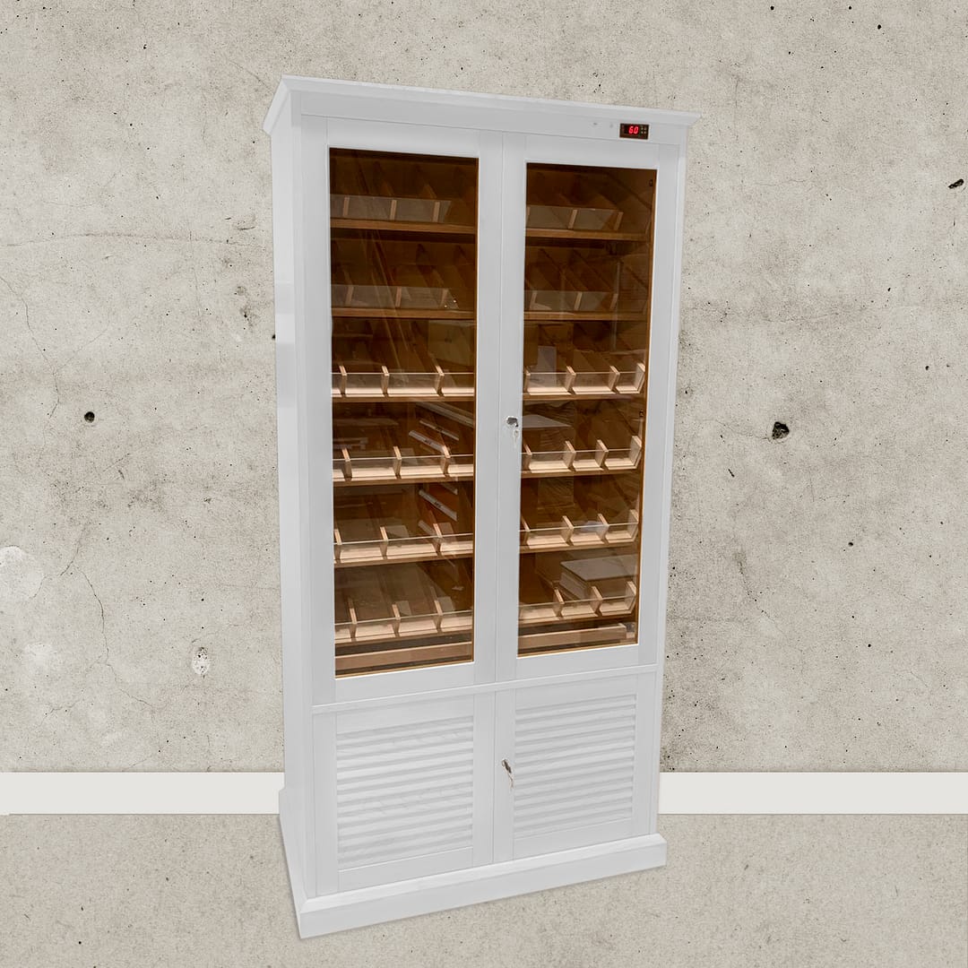 Humidor modelo Belgrado acabado lacado blanco