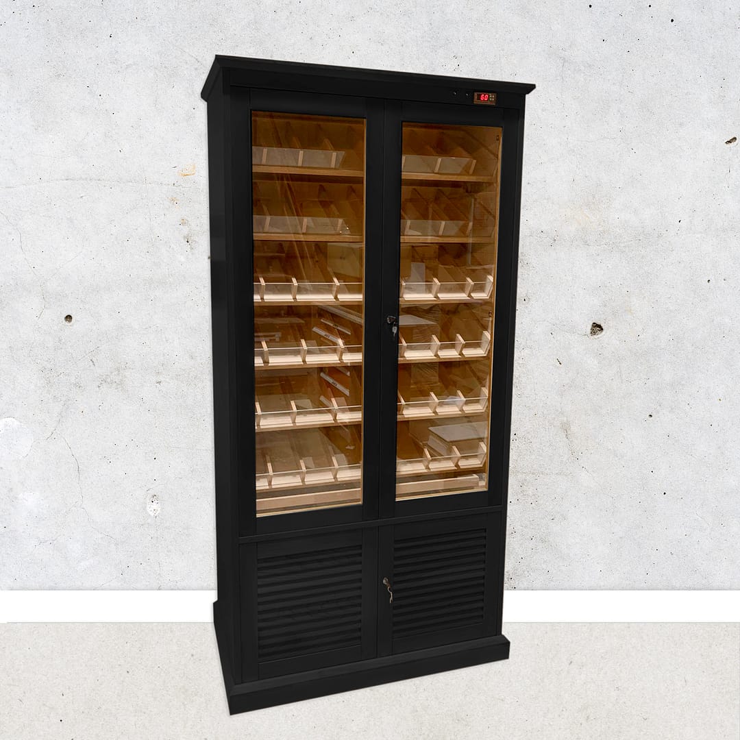 Humidor modelo Belgrado acabado lacado negro