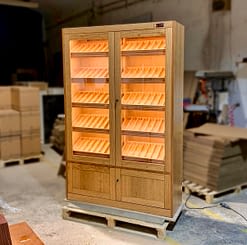 Humidor vitrina modelo Aficionado cerezo
