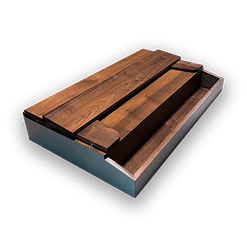 Mesa de torcedor nogal cerrada