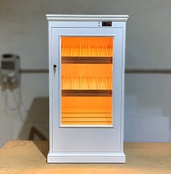 Humidor mediano modelo Carrito blanco