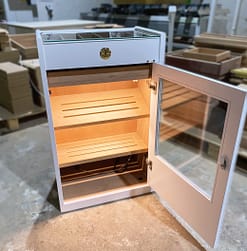 Humidor Estoril lacado blanco aberto