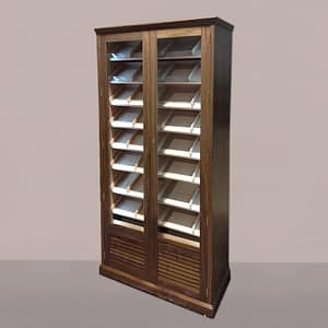 El humidor modelo Belgrado, es uno de los cinco humidores de puros para profesionales. Humidor modelo Belgrado acabado en nogal