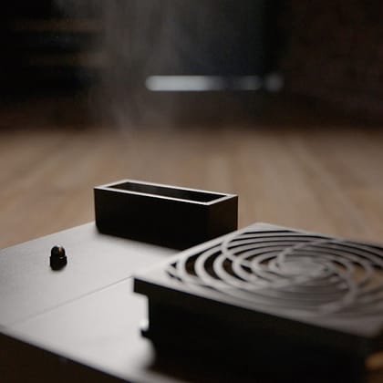 Humidificador trabajando