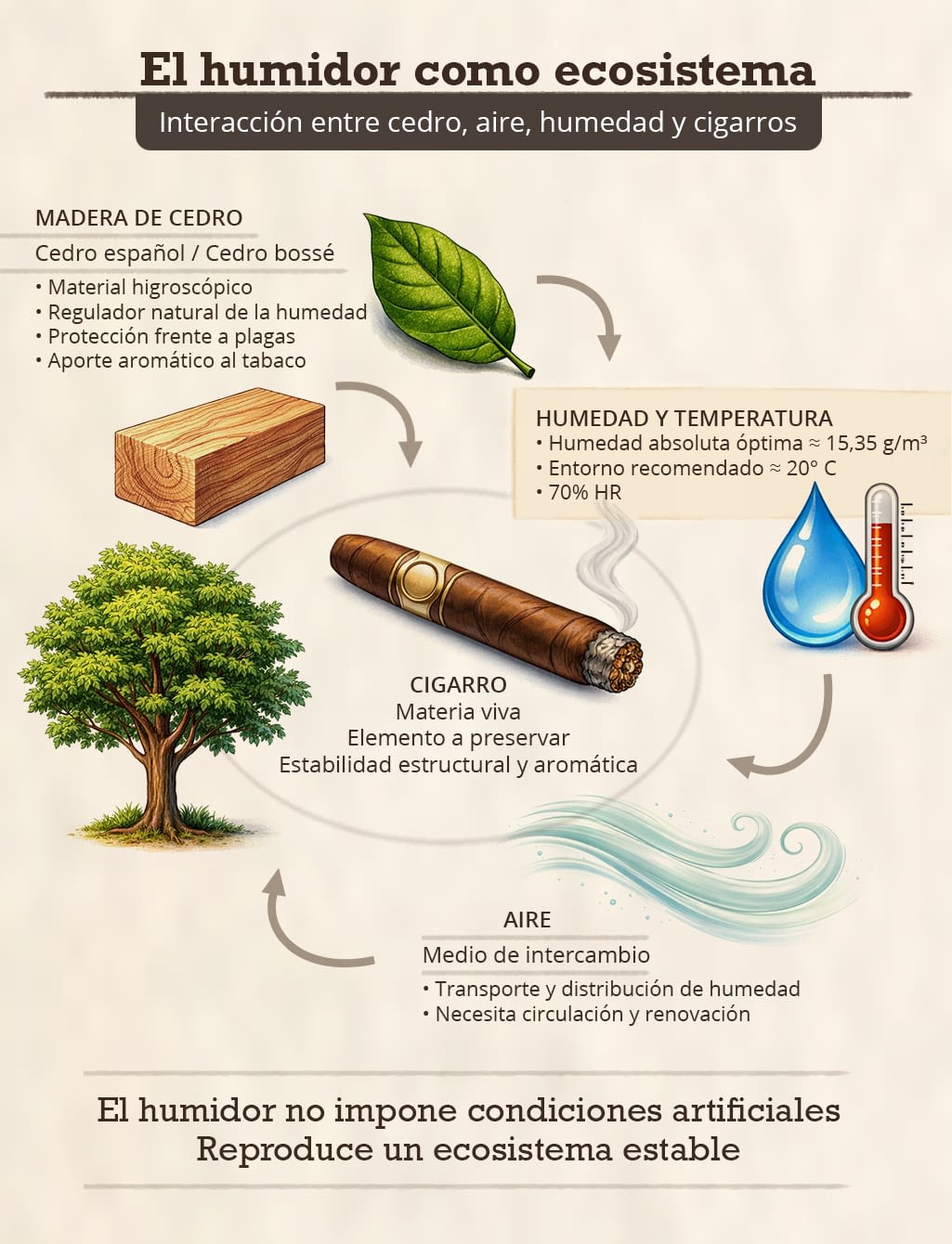 El humidor como ecosistema