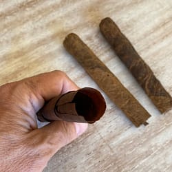 The filler of the cigar