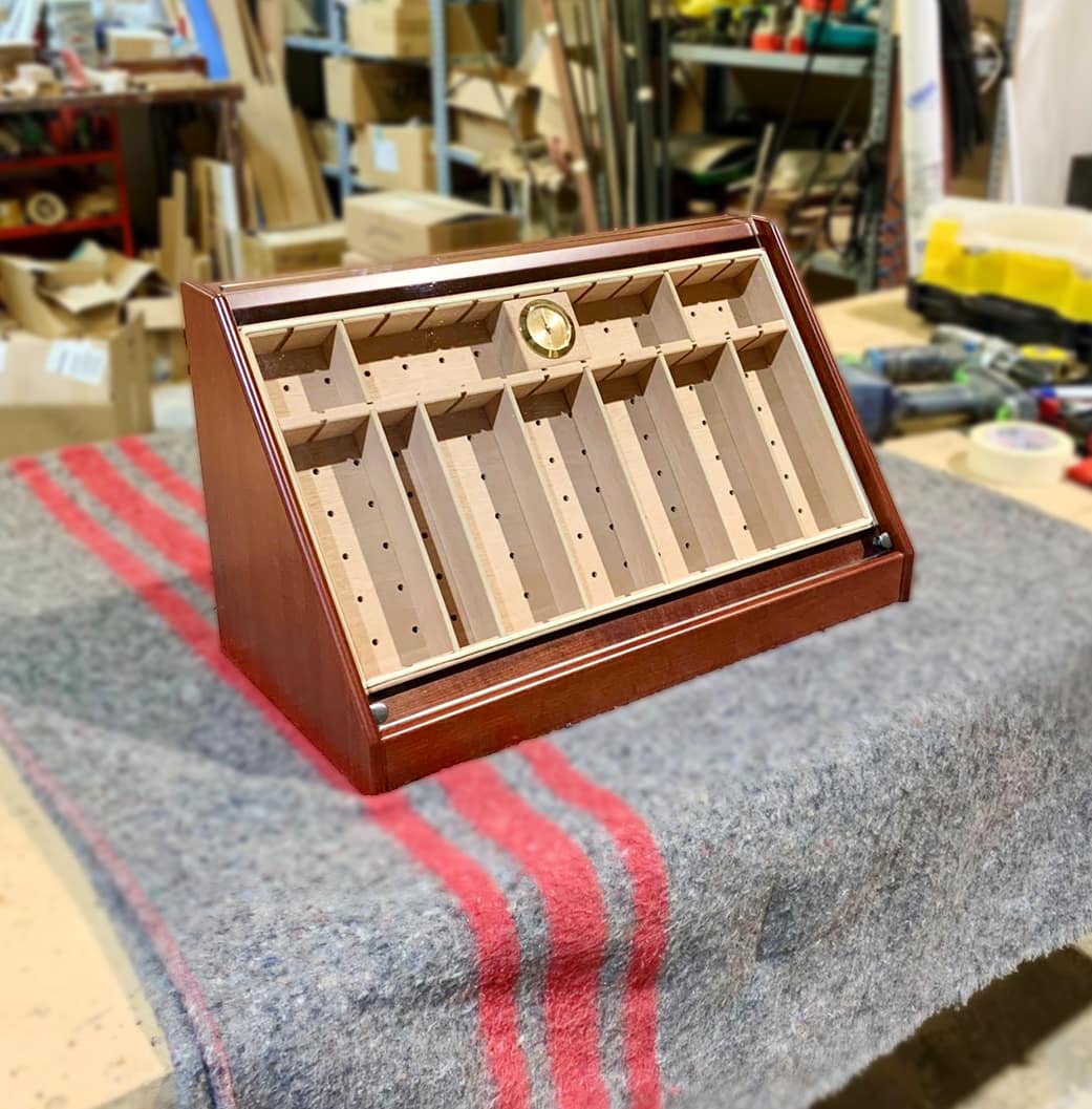 Mahogany stained Palmera humidors