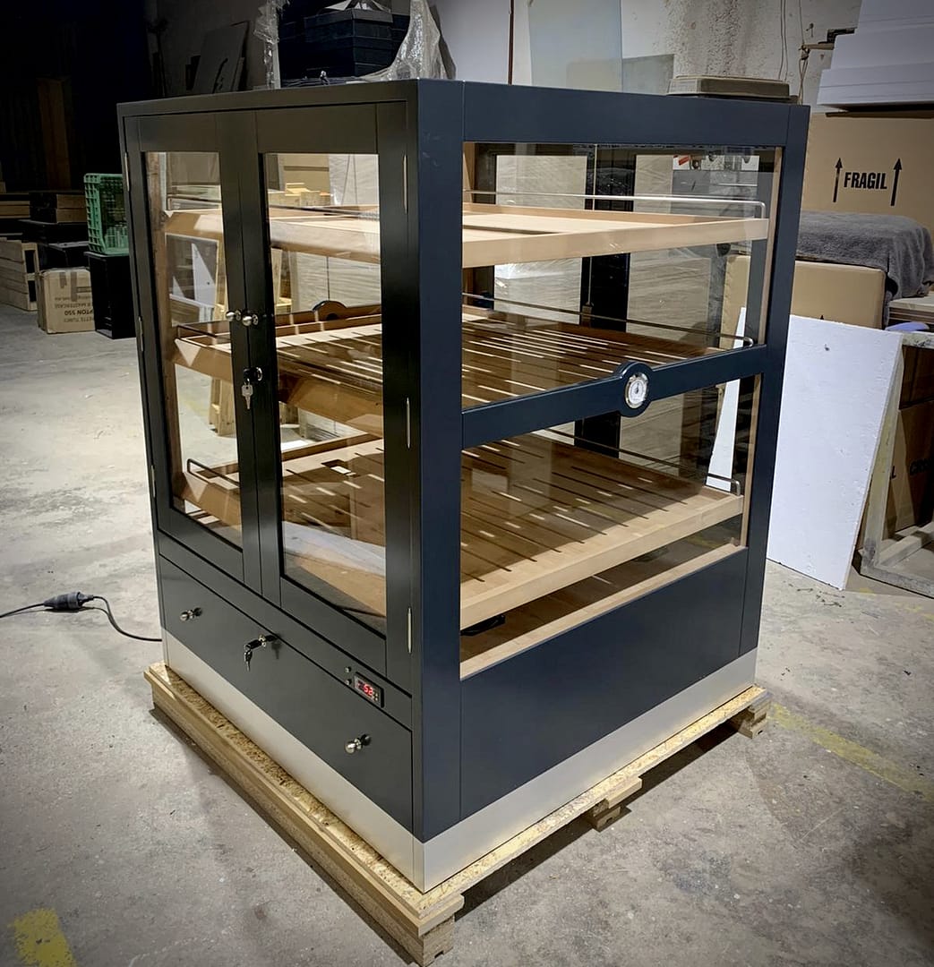Proceso de fabricación del humidor modelo Baviera