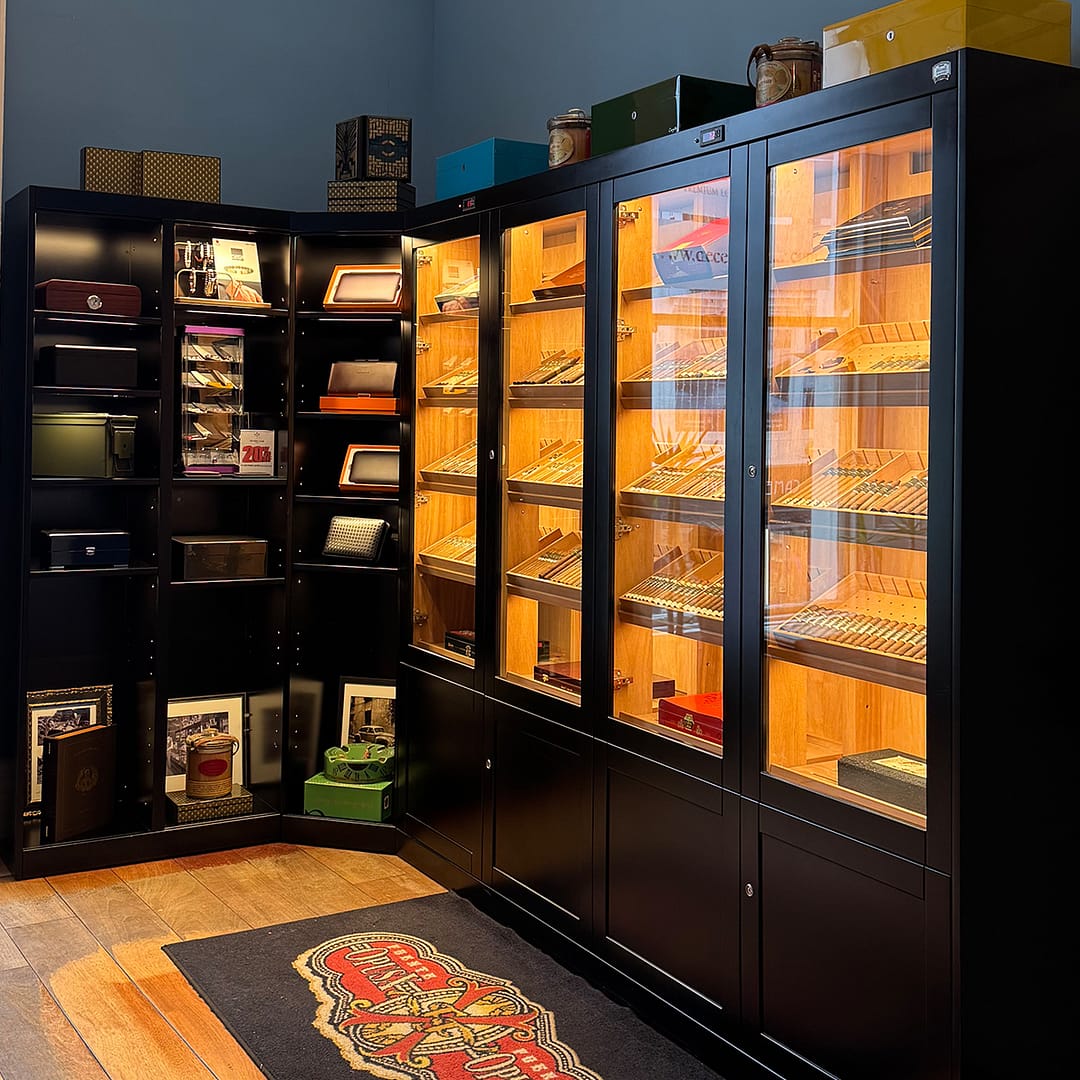 Black custom made humidor