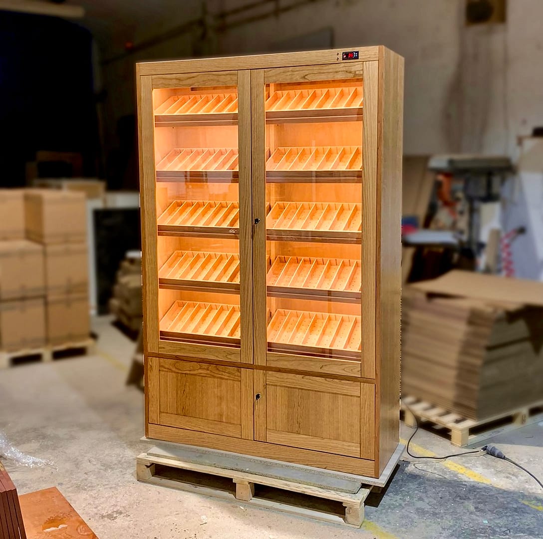 Humidor display case model Aficionado cherry