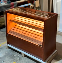 Countertop humidor model for tobacco shops