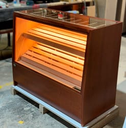 Countertop humidor model for tobacco shops