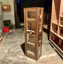 Imperial wooden humidors with glass sides