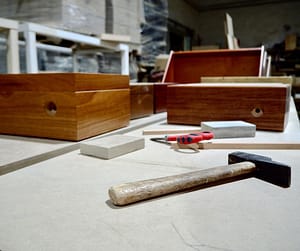 Working in themanufacture of humidors