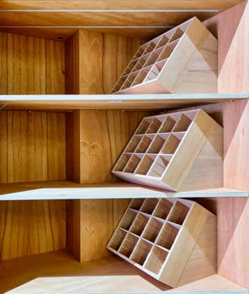 cava elaborada en cedro Madera de cedro en los humidores