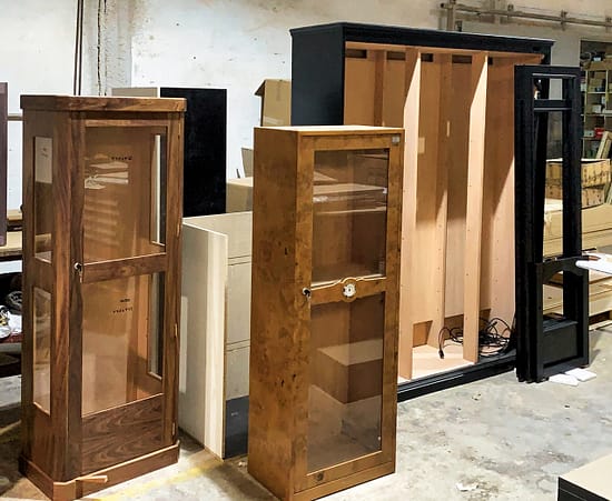 Humidors in our warehouse