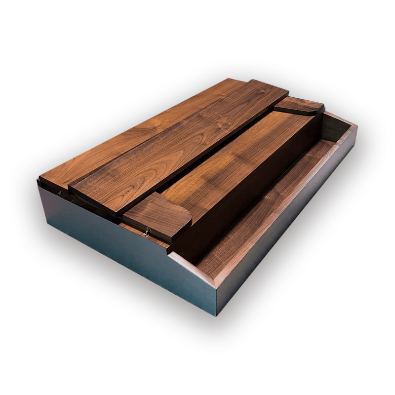 Mesa de torcedor nogal cerrada