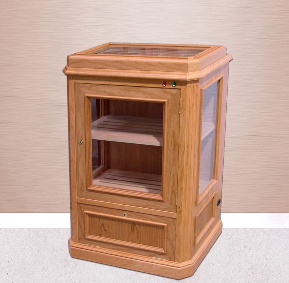 Humidor modelo Atenas acabado cerezo