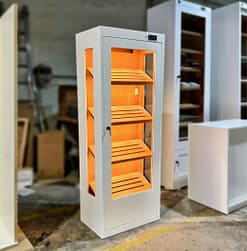 Humidores Imperial con laterales en cristal blanco