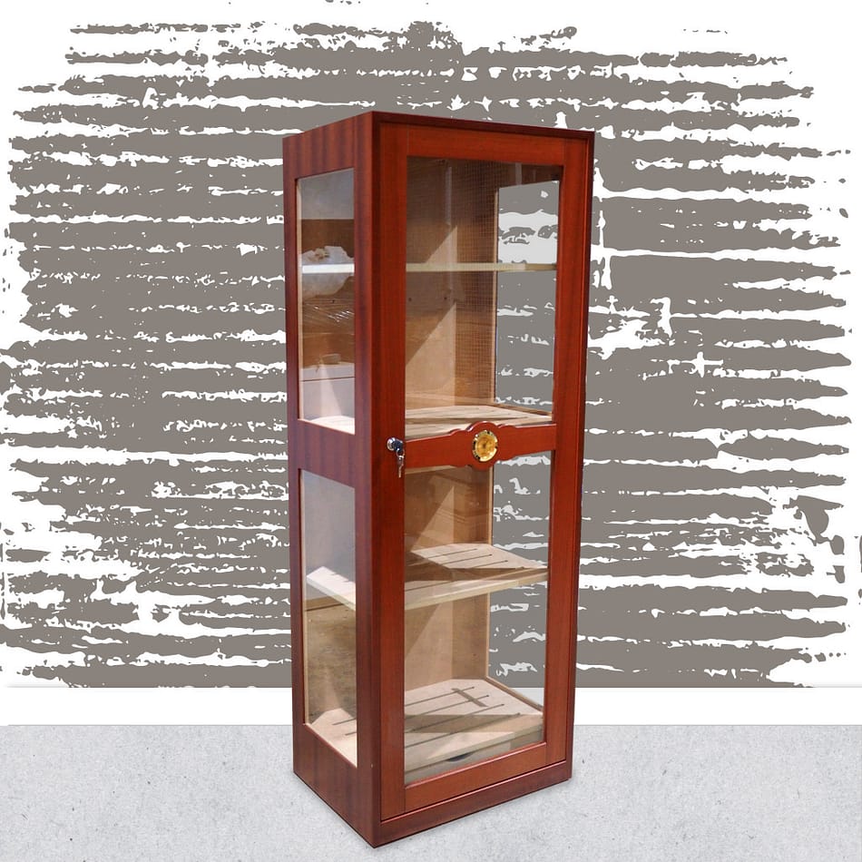 Humidor Glass Imperial mahogany varnish