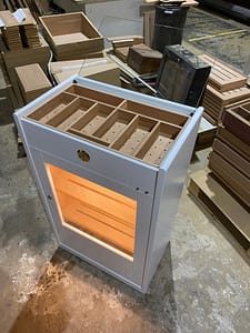 Humidor modelo Estoril lacado blanco
