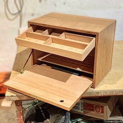 Humidor de sobremesa modelo Presidente cristal roble