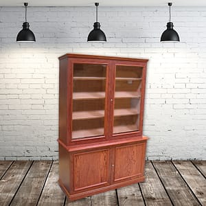 Humidor vitrina modelo Brisa acabado en madera de bubinga